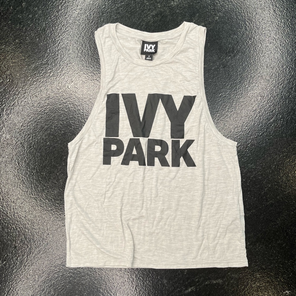 IVY PARK Women’s Muscle Tank Top, Color: Grey, Size: Small